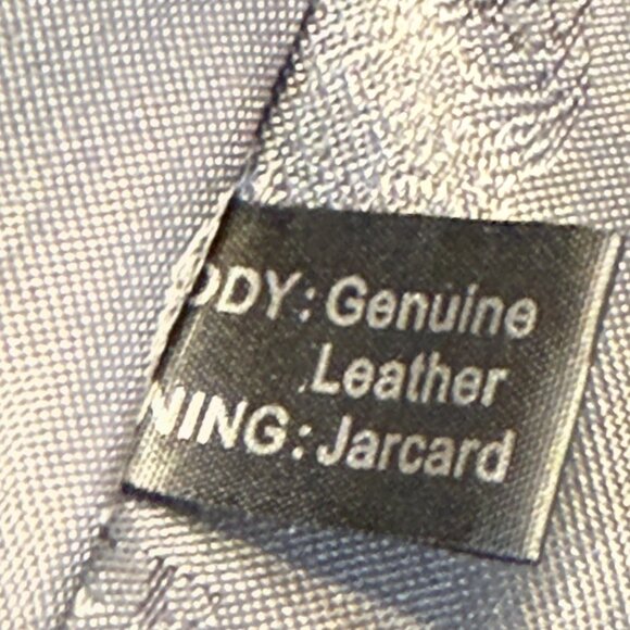 Vince Camuto Black Leather Shoulder Bag Purse with Flowers Leather+Jaquard - Picture 10 of 11